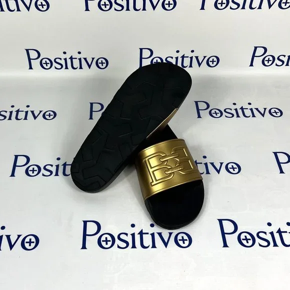 Bally Mens Scotty Gold Rubber Sandals US 10 - Picture 5 of 6